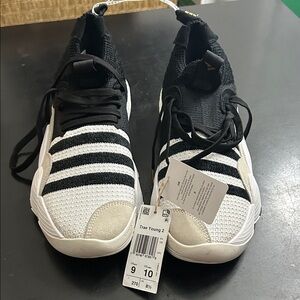 Adidas Trae Young 2 Black and White Athletic Shoes
